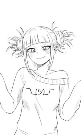 Toga Himiko аниме эскиз