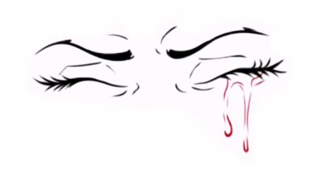 Заплаканные глаза аниме