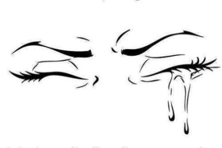 Аниме глаза со слезами