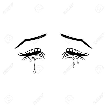 Плачущий глаз аниме