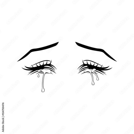 Плачущий глаз аниме