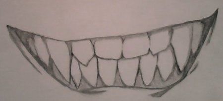 Клыки карандашом