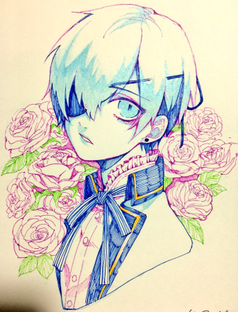 Тёмный дворецкий Сиэль арт