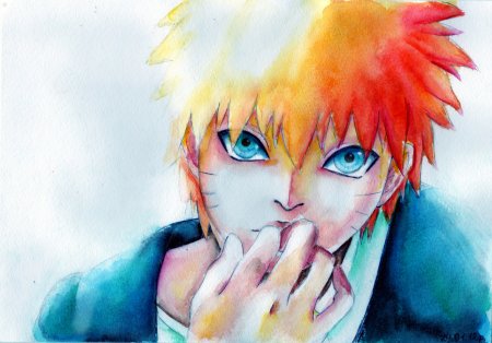 Черно белое аниме с цветными глазами