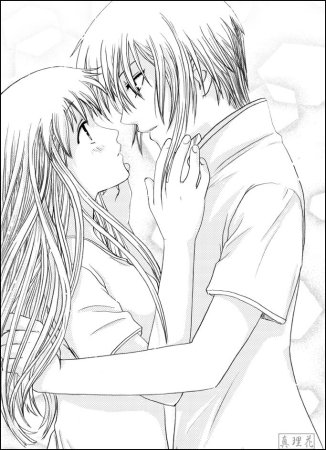 Корзинка фруктов поцелуй Юки