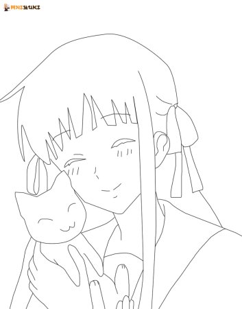 Кё из аниме корзинка фруктов