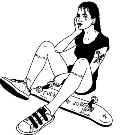 Скейтборд рисунок