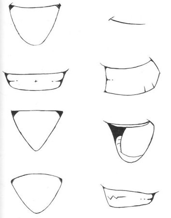Макет рта для рисования