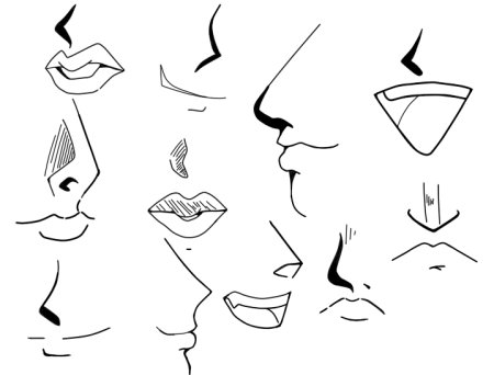 Аниме нос мужской