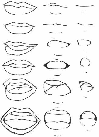 Аниме губы мужские