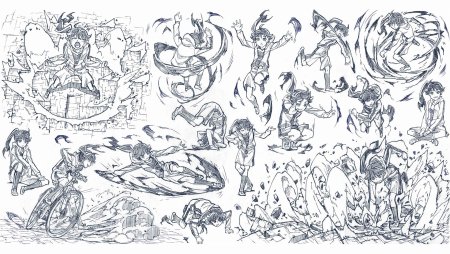 Аниме бой референс магия