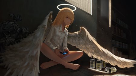Девушка ангел арт