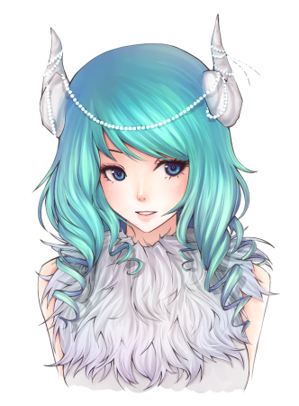 Янян с мятными волосами