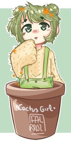 Аниме девочка с зелеными волосами