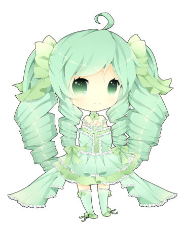 Девушка мята аниме