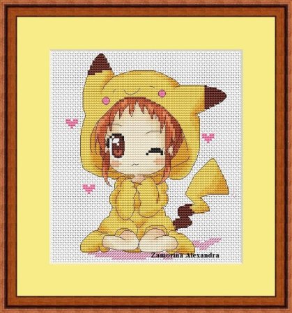 Вышивка аниме