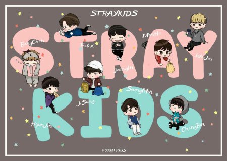 Милые рисунки Stray Kids