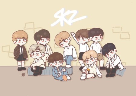 Новогодние арты Stray Kids