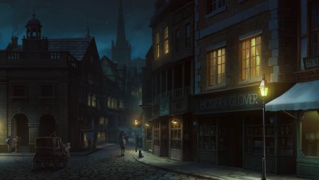 Тёмный переулок Британия 19 века