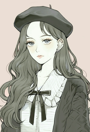 Девушка в стиле аниме
