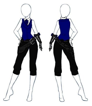 Костюмы для рисования девушек