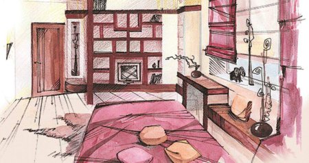 Комната в мультяшном стиле