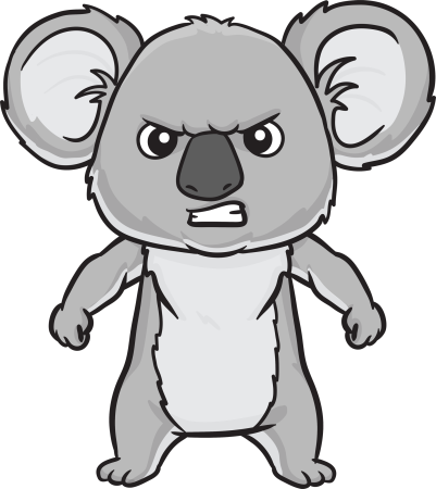 Коала мультяшная