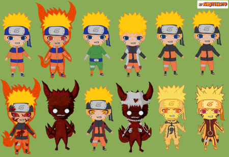 Чиби Наруто и его персонажи