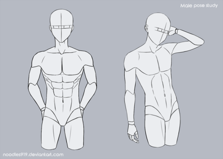 Анатомия тела мужчины для рисования