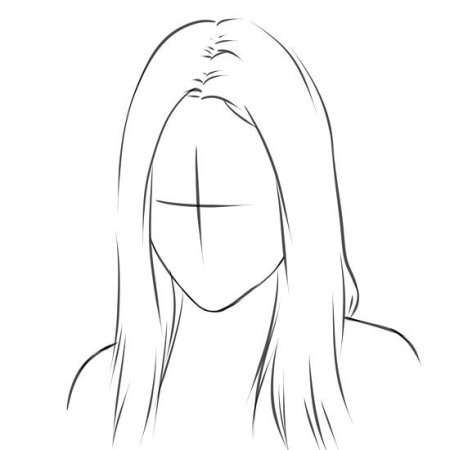 Очертание лица аниме