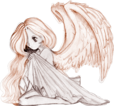 Ангел рисунок для срисовки