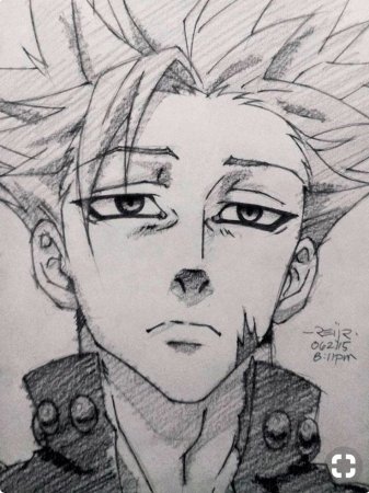 Бан семь смертных грехов карандашом