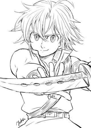 Мелиодас для срисовки