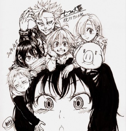 Семь смертных грехов черно белые