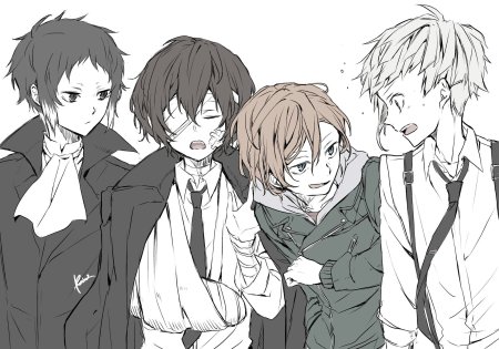 Чуя Акутагава Ацущи и Даза