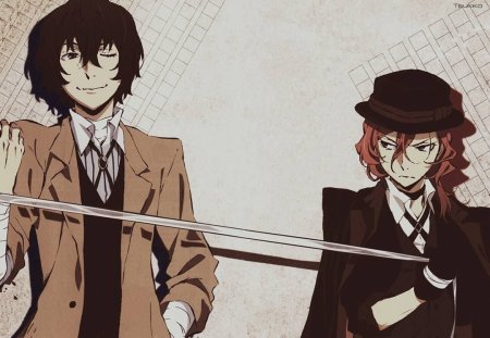 Дадзай Осаму Портовая мафия и Чуя