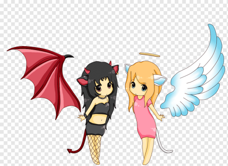 Аниме Чиби ангел и демон
