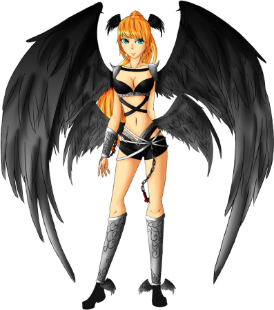 Аниме ангел или демон падшая