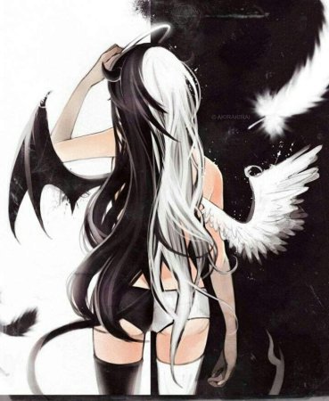 Аниме ангел и демон девушки