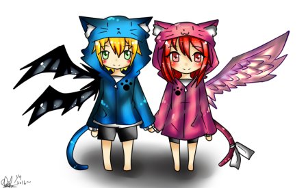 Чиби ангел и демон