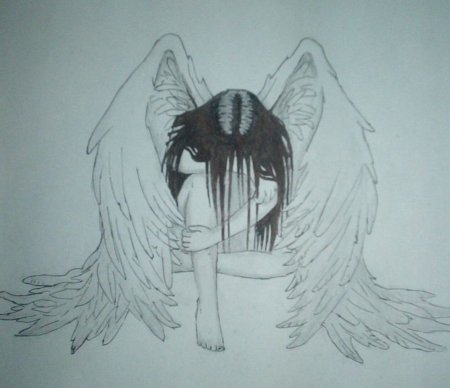 Падший ангел рисунок карандашом