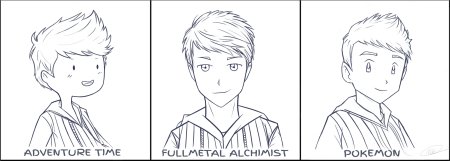 Мальчик в мультяшном стиле