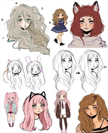 Арты в разных стилях