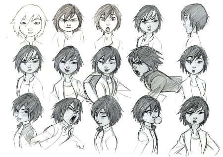 Скетчи персонажей эмоции