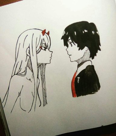 02 Аниме карандашом для срисовки