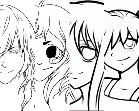 Аниме моменты для рисования