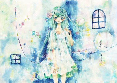 Аниме рисунки красками