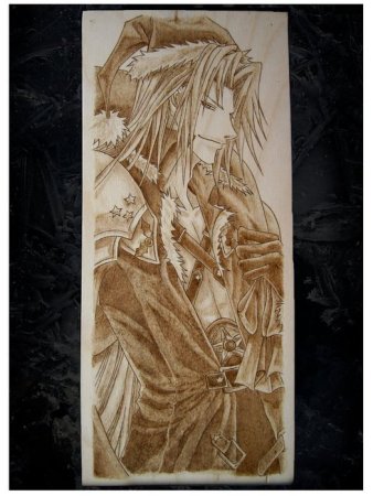 Выжигание по дереву аниме