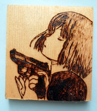 Выжигание по дереву аниме