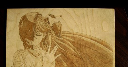 Выжигание по дереву аниме